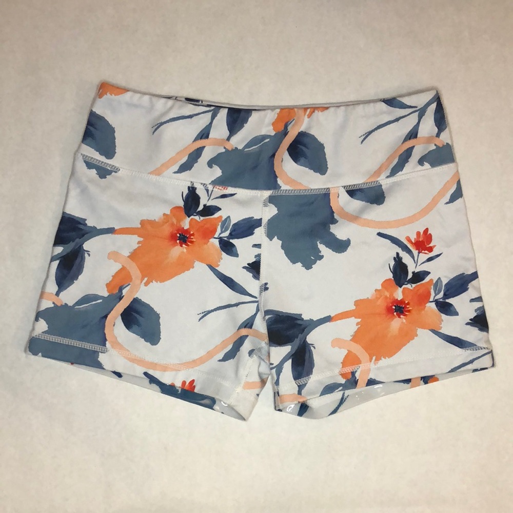 IAB Floral Compression booty Shorts